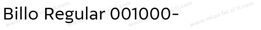 Billo Regular 001000字体转换